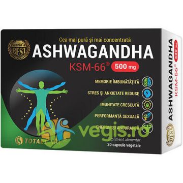 Ashwagandha 500mg KSM 66 Premium 30cps