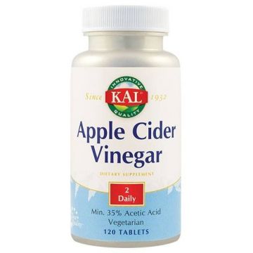 Apple Cider Vinegar (Otet de mere) 500mg 120tb - Kal - Secom