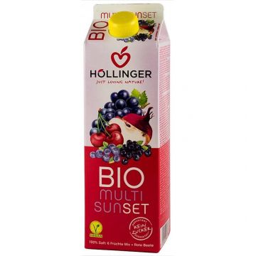 Multi Sunset suc de fructe si sfecla rosie - eco-bio 1L - Hollinger