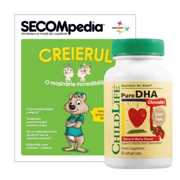 Pure DHA 90tb(gust de fructe) - ChildLife Essentials - Secom