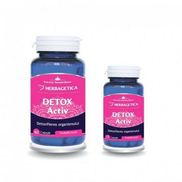 DETOX ACTIV, Herbagetica 60 capsule