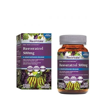 Resvitale Resveratrol, 500 Mg, 30 Capsule - GNC