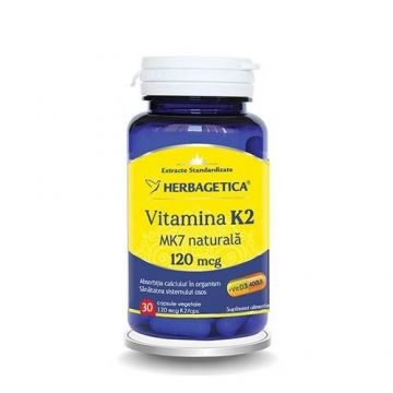 VITAMINA K2 MK7 - Herbagetica 30 capsule