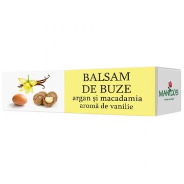 Balsam De Buze Argan, Macadamia, Vanilie Manicos