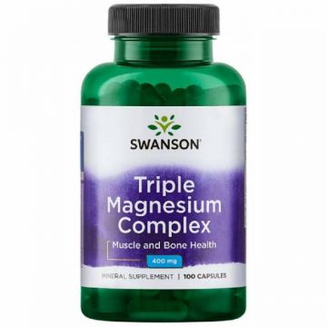 Triplu Complex de Magneziu Complex de magneziu, 400mg, 100cps - Swanson