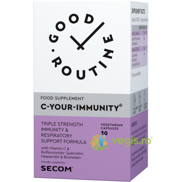 C Your Immunity (Vitamina C cu Quercetina) 30cps vegetale Secom,