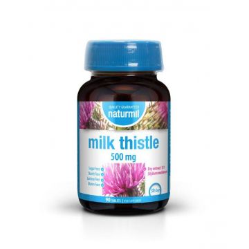 Milk Thistle - extract de armurariu pentru ficat, 500mg 90tbl - Naturmil