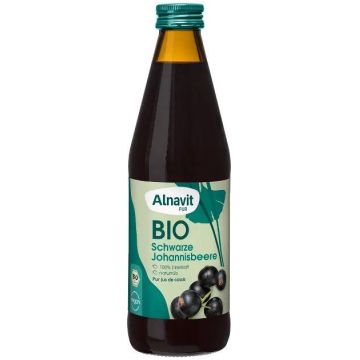 Suc de coacaze negre, eco-bio, 330ml - Alnavit