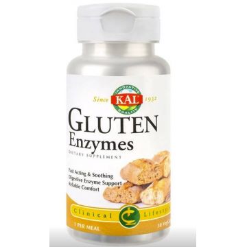 Gluten enzymes, 30cps - Secom - Kal