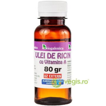 Ulei de Ricin cu Vitamina A 80g