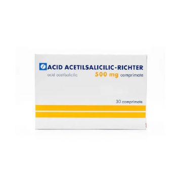 Acid acetilsalicilic tamponat 500 mg x 30 comprimate