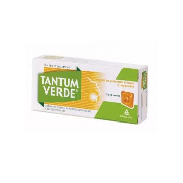 Tantum Verde 3mg x 20 cpr. aroma portocale si miere