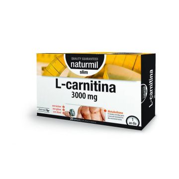 L - Carnitina Slim, energie si slabire, 3000 mg 15ml x 20flacoane, Dietmed - Type Nature