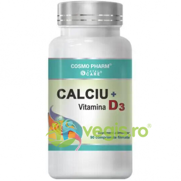 Calciu + Vitamina D3 90cps
