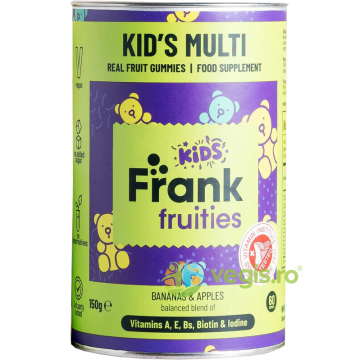 Multi Jeleuri din Fructe (Mar, Banane) si Vitaminele A, E, B, Biotina si Iod pentru Copii 60 jeleuri - 150g