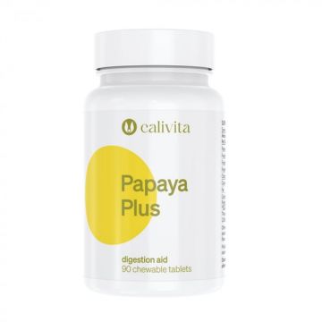 Papaya Plus - Enzyme digestive masticabile. 90 tablete