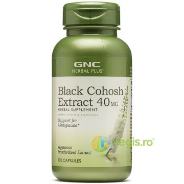 Black Cohosh (Extract Standardizat de Cohos Negru) Herbal Plus 40mg 100cps vegetale