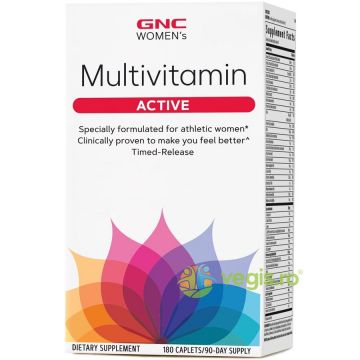 Complex de Multivitamine Pentru Femei (Women's Multivitamin Active) 180cps