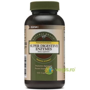 Enzime Digestive (Super Digestive Enzymes) Natural Brand 100cps