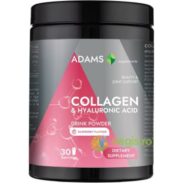 Collagen si Acid Hialuronic Pulbere Instant cu Aroma de Zmeura 600g