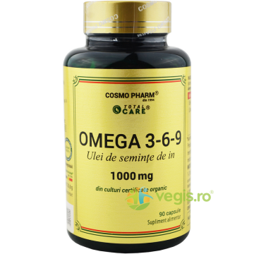 Omega 3-6-9 Ulei de In 1000mg 90cps