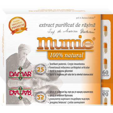 Mumie extract purificat rasina 60cps - DAMAR