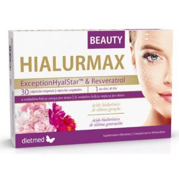 HIALURMAX BEAUTY - acid hialuronic si antioxidanti pentru frumusete, 30 capsule, Dietmed, Type nature