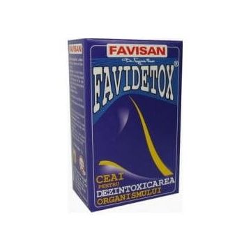 Ceai pentru dezintoxicarea organismului Favidetox, 20 doze, Favisan