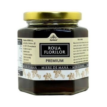 Mierea de mana premium Roua Florilor, 500 g, Apidava