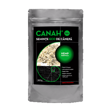 Seminte Bio de Canepa, 500 g, Canah