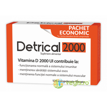 Detrical (Vitamina D3) 2000U.I 120cpr