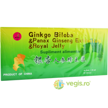 Ginkgo Biloba + Panax Ginseng Extractum + Royal Jelly 10fiole