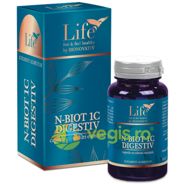 N-Biot 1C Digestiv (Capsule cu Uleiuri Esentiale) 30cps