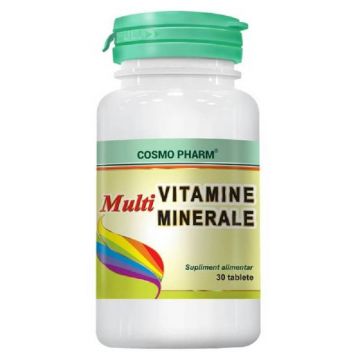 Multiminerale Multivitamine, 30 tablete, Cosmopharm