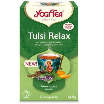 Ceai bio Tulsi Relax, 17 plicuri, Yogi Tea