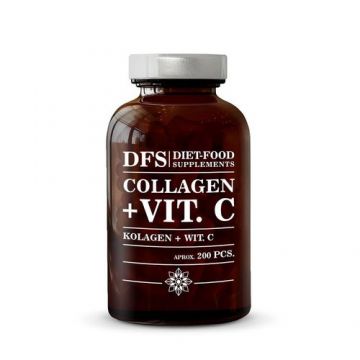 Colagen + Vitamina C 300mg, 200 tablete | Diet-Food