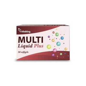 Multivitamin Lichid cu minerale, Ginseng si Luteina - 30 capsule gelatinoase