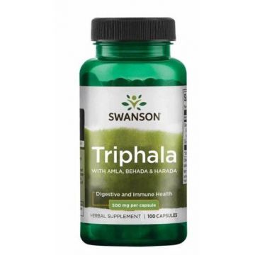 Triphala with Amla, Behada & Harada, 500 mg, 100 capsule - Swanson