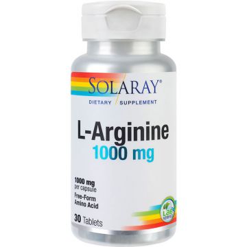 L-Arginine SECOM Solaray (Ambalaj: 30 capsule, Concentratie: 1000 mg)