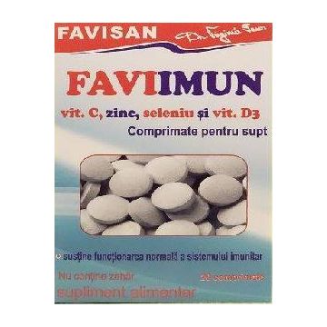 FAVIIMUN Vitamina C, Zinc, Seleniu si Vitamina D3, 20cps - Favisan