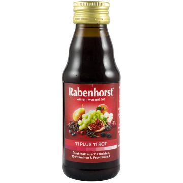 Suc de fructe Rosu 11 plus 11, 125ml - Rabenhorst