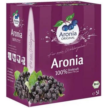 Suc pur de aronia, 100 %, eco-bio, 5 litri, Aronia Original