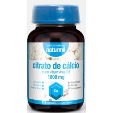 CALCIU CITRAT 1000mg si Vitamina D3, 120 tablete - DIETMED-NATURMIL