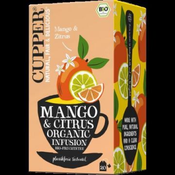 Ceai Bio de Mango si Citrice, 36 g, Cupper