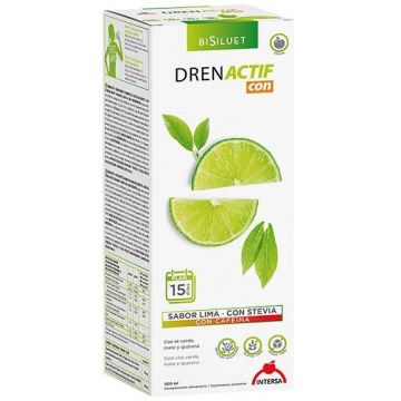 Drenactif With - detoxifiant cu Ceai verde, mate si guarana, 500ml - Intersa Labs