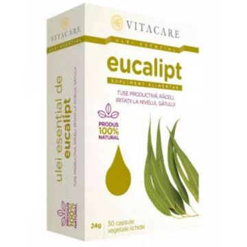 Ulei Esential Eucalipt 30 capsule - Vitacare
