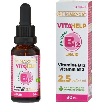 Vitamina B12 Lichida Ciancobalamina 2,5 mcg/0,5ml 30 ml Marnys