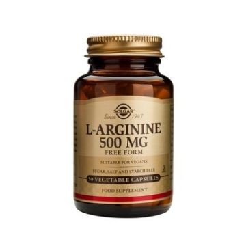 L-arginina 500mg, 50 veg.caps - SOLGAR