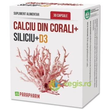 Calciu Din Corali+Si+D3 30cps