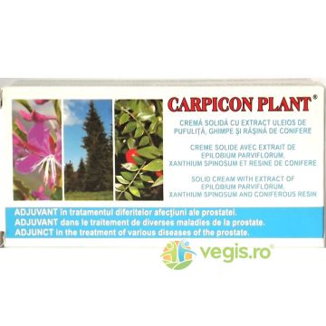 Carpicon Plant Supozitoare cu Extract Uleios de Pufulita, Ghimpe si Rasina de Conifere 10buc.